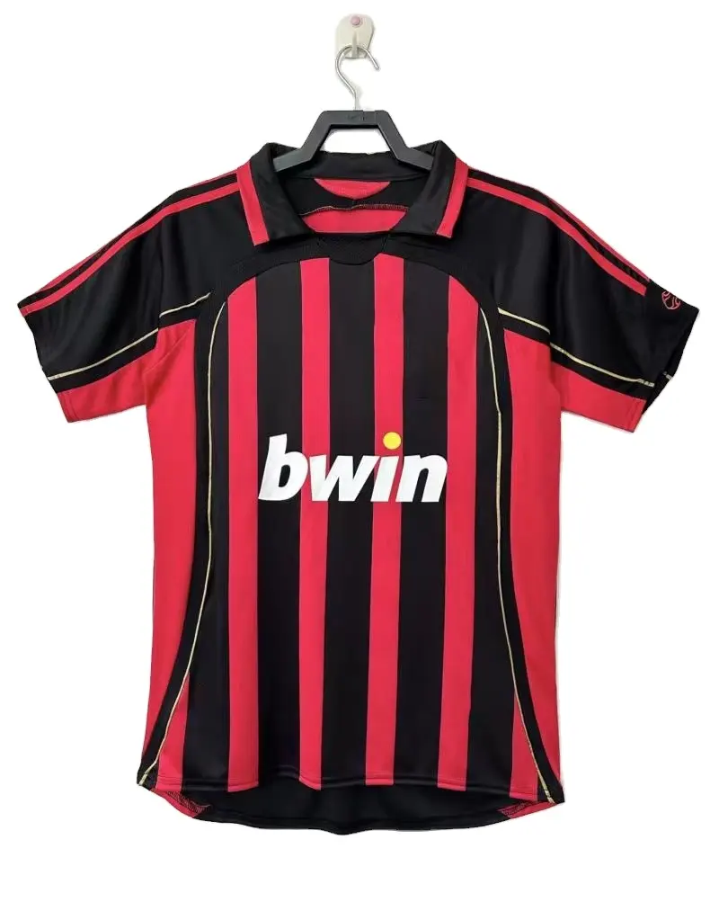 2006/07 AC Milan ở nhà mùa retro máy nghe nhạc phiên bản bóng đá bóng đá Jersey