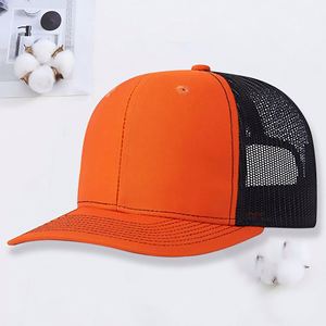 Gorras Deportivas de Color Sólido al por Mayor, Gorras Snapback Lisas de 6 Paneles con Logotipo Personalizado de Fábrica, Gorras Trucker Negras - Product Image 1
