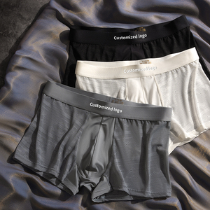 Boxer da Uomo Ultra-Sottili Traspiranti in Maglia, Stile Trunks Estivi a Vita Media, Eco-Friendly, Antibatterici, Intimo Maschile - Product Image 4
