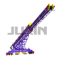 JUXIN Mobile Stacker and Crawler Belt Telescopic Conveyor Engine-Fueled Flexible and Convenient Tracked Stacker Conveyor