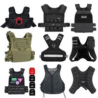 Gilet lesté ajustable 5 kg pour la course à pied, noir, pour hommes et femmes, en stock important