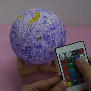 Kit de <span class=keywords><strong>Pintura</strong></span> de Luz Nocturna DIY AiJH, Manualidades, Juego de Luces Nocturnas con Diseño de Luna Dibujada a Mano para Niñas y Niños - Product Image 3