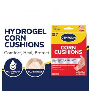 Ventes chaudes 2025 Coussinets en hydrogel pour les pieds, écologiques, antichocs, à base d'herbes naturelles, petits pansements pour éliminer les callosités, soins des pieds, 6 pièces/boîte - Product Image 2