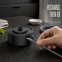 Batteur Électrique Démontable USB avec Large Ouverture, Bouteille Mixeur Shaker pour Boissons Protéinées