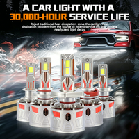 Phare LED universel A107 avec Canbus, faisceau haut/bas H1 H3 H4 H7 9005 881 9006, étanche IP67, pour feux de brouillard et de conduite