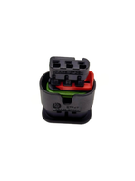 Lanshuo 1488991-1 Prise de sonde radar automobile domestique 3 broches, boîtier gainé PBT GF, IP66, 25A, 12V/24V/48V, câble à sertir femelle