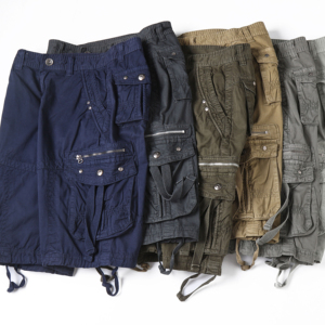 BAWANGCHENG Shorts Shorts da <span class=keywords><strong>uomo</strong></span> Cool estate pantaloni <span class=keywords><strong>corti</strong></span> Casual pantaloni <span class=keywords><strong>corti</strong></span> Multi tasca Cargo da <span class=keywords><strong>uomo</strong></span> - Product Image 1