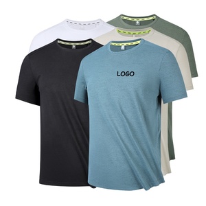 Biểu Tượng Tùy Chỉnh Trống Người Đàn Ông Áo Sơ Mi Mỏng Phù Hợp Với Nhanh Khô Chạy Ánh Sáng Trọng Lượng T-Tops Crew Cổ Áo Sơ Mi Nam Phòng Tập Thể Dục Thể Thao - Product Image 1