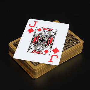 <span class=keywords><strong>Jeu</strong></span> de cartes de poker en PVC avec bord décoratif gaufré, étanche et lavable, pour les réunions à domicile - Product Image 3
