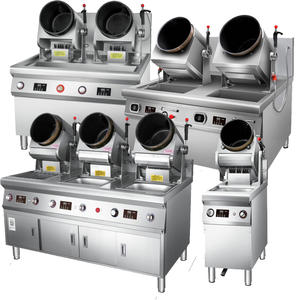 เครื่องทำอาหารอัตโนมัติสำหรับร้านอาหารเชิงพาณิชย์ หม้อไฟฟ้า/แก๊ส สำหรับผัด ผัดข้าวผัด และก๋วยเตี๋ยว อุปกรณ์ครัว - Product Image 1