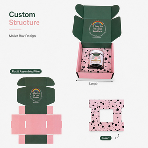 Caja de embalaje de cartón corrugado plegable personalizada de fábrica para envíos de suplementos, con inserto de cartón troquelado personalizado para embalaje de regalos - Product Image 2