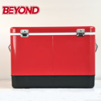 Glacière portable contemporaine en acier inoxydable 54QT, seaux à glace d'extérieur, bacs à boissons, cadeaux d'affaires, pinces de service, usage domestique
