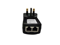 Inyector PoE de 10/100M, 24W, Compatible con IEEE 802.3af, Adaptador de Corriente CA 100-240V para Cámara IP y Punto de Acceso