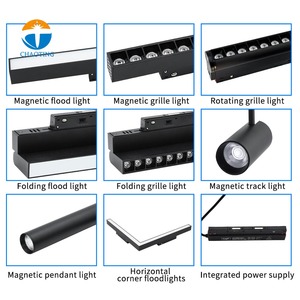 Spot encastré de plafond intelligent 48V sur <span class=keywords><strong>rail</strong></span> magnétique, avec interrupteur DIP manuel, CCT 3000K/4000K/6000K, réglable et dimmable - Product Image 6