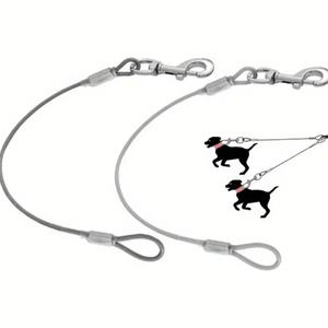 Correa Retráctil para Perros en Oferta, Cable de Acero Recubierto de Goma, Resistente a Mordeduras, Liberación Rápida, Correa para Pasear Dos Perros - Product Image 1