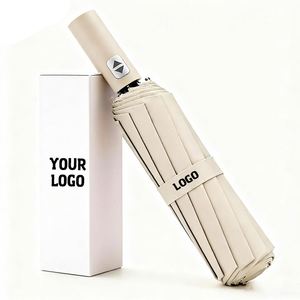 Automatic High-Quality 24 Ribs Storm Windproof Custom Rain Wholesale Folding Uv Luxury <b>Umbrella</b> With Logo Printing - Product Image 1