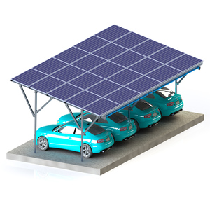 Nhà Sử Dụng 1 Xe Hoặc 2 Xe Ô Tô Không Thấm Nước Khung Nhôm Năng Lượng Mặt Trời Bãi Đậu Xe Tán Cho Bãi Đậu Xe Gắn Hệ Thống Chi Phí Lắp Đặt - Product Image 5