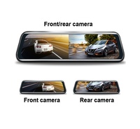 9,66 pulgadas IPS pantalla táctil dual 1080p coche WiFi DVR espejo retrovisor opcional GPS Streaming media 4K grabadora espejo retrovisor