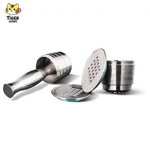 Cápsulas Reutilizables de Acero Inoxidable 304 de Alta Calidad para Cafetera <span class=keywords><strong>NESPResso</strong></span>, 1 Cápsula, Sabor Dulce, Recargables, en Oferta - Product Image 1