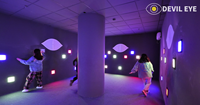 Jeu interactif de mauvais œil de LED de vente chaude pour l'expérience active de parc d'attractions d'intérieur dans le centre commercial ou le trampoline