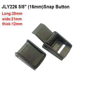 Hebillas de Plástico Negras con Clip de Presión, Resistentes al Agua, para Correas de Mochila, Hebillas de Presión, Conectores - Product Image 1