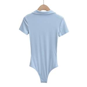 Camiseta de Manga Corta con Cierre para Mujer, Nueva Moda de Verano 2024, Estilo Retro Informal y Chic, Camiseta para Mujer - Product Image 3