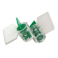 Sceau de sécurité en acier et plastique YDMS007, scellé à torsion, scellé à cadenas, taille personnalisable pour l'électricité/l'eau/le gaz