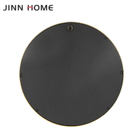 Miroirs muraux ronds en verre écologiques modernes de 30 cm, dorés, décoratifs pour anniversaire, de la marque Jinn Home