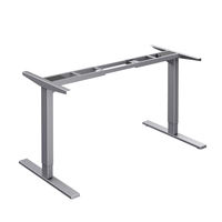 Cadre de bureau électrique réglable en hauteur économique, à double moteur et 2 niveaux, pour table assis-debout, idéal pour le bureau, la maison et les postes de travail DIY.