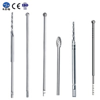Fraise électrique ORL angulaire à double morsure, instruments d'examen ORL, fraise à sinus liftée à tête diamantée en promotion