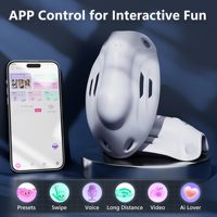 Vibrateur d'entraînement pénien portable, contrôle intelligent par application IA, jouet sexuel vibrant pour homme, stimulateur de gland, masturbateur masculin, jeux pour adultes