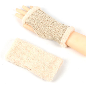 売れ筋のウォームニット手首ウォーマー、耐寒性と指なし手袋、偽袖、子供用手袋卸売。 - Product Image 4