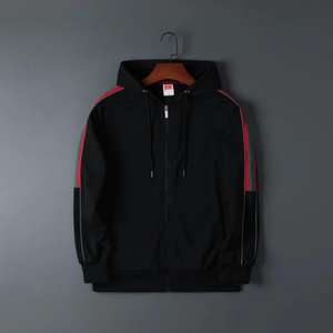 <span class=keywords><strong>HAGO</strong></span>-Sudadera con capucha y cremallera para hombre, ropa de calle, poliéster/algodón, transpirable, personalizable - Product Image 2