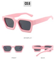 Lunettes de soleil de sport surdimensionnées multicolores UV400 carrées tendance 2023 pour hommes
