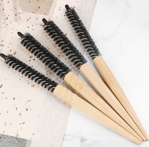 Peine de raíces peludas para el hogar directo de fábrica para uso de mujeres en flequillo peine de rodillo de madera para peinar el cabello - Product Image 1
