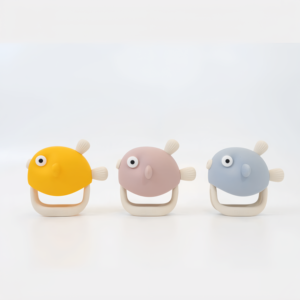 Cpc cá mọc răng găng tay Silicone mọc răng Mitten nhẹ nhàng trẻ sơ sinh bé mọc răng đồ chơi phim hoạt hình Unisex Teether - Product Image 2