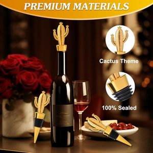 Tapones de Vino con Forma de Cactus para Fiestas Mexicanas, Recuerdos de Boda, Regalos para Invitados, Centro de Mesa Mexicano para Mesas - Product Image 5