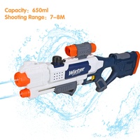 Fusil à eau à double buse pour enfants avec réservoir de grande capacité, pompe à action, jouet de combat d'été pour les guerres d'eau en plein air