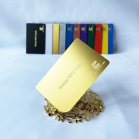 Vente chaude impression personnalisée carte de visite métal RFID cartes NFC