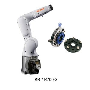 หุ่นยนต์อุตสาหกรรม KUKA <span class=keywords><strong>KR7</strong></span> R700-3 AGILUS 6 แกน รับน้ำหนักได้ 10.2 กก. ระยะเอื้อม 726 มม. มาตรฐาน IP67 สำหรับงานเชื่อมอาร์คและประกอบชิ้นงาน - Product Image 1