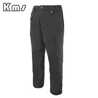 Vêtements tactiques de sécurité pour l'extérieur, en polyester et coton Rip-stop, multi-poches, pour l'été, couleur noire, pour la chasse, l'entraînement et la sécurité