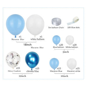 Kit de arco de <span class=keywords><strong>globos</strong></span> de <span class=keywords><strong>fiesta</strong></span> con temática de <span class=keywords><strong>Frozen</strong></span> azul, decoración para chicas, regalo promocional de cumpleaños, juego de arco de <span class=keywords><strong>globos</strong></span> - Product Image 5