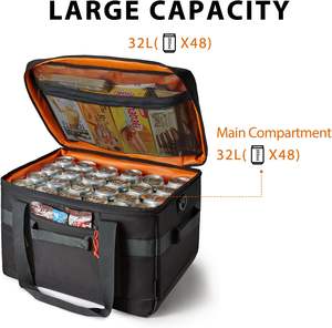 Échantillon gratuit : Sac isotherme portable grande capacité pour pique-niques et camping, sac à dos isotherme avec bandoulière - Product Image 4