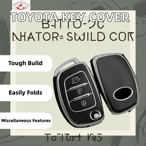 Étui de protection pour clé de voiture pliable en TPU souple de qualité supérieure pour Toyota SIENNA Granvia Highlander Alphard CROWN Land Cruiser Camry - Product Image 3