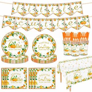 Artículos Modernos y Populares para Fiestas de Frutas, Naranjas Cítricas, Artículos para Baños de Bebés, para Celebraciones de Cumpleaños - Product Image 1