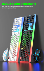Clavier et <span class=keywords><strong>souris</strong></span> de jeu NG GTX350, combo pour ordinateur portable, kit <span class=keywords><strong>gamer</strong></span> rétroéclairé, clavier filaire USB LED - Product Image 4