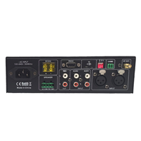 Gran oferta clase D mini escritorio Bluetooth FM DC24V audio sonido PA sistema dispositivo mezclador amplificador con control RS232