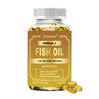 Fabricant chinois, vente en gros, marque privée, certifié GMP, 1290 mg d'huile de poisson oméga-3, mini capsules molles, complément alimentaire en vrac pour enfants