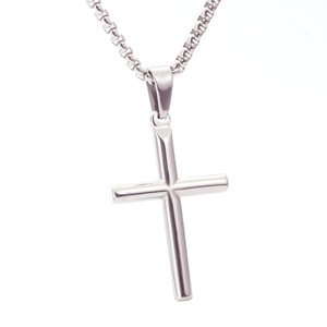<b>Cross</b> Pendant Necklace Stainless Steel Unisex Gift Jewelry Fashion - Product Image 1