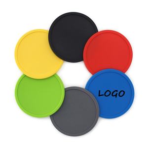 Custom Logo Tabletope <b>Silicone</b> Wine Cup <b>Coasters</b> Non-Slip Thick Coffee Drinks Cup Mat <b>Silicone</b> Cup <b>Coasters</b> - Product Image 4